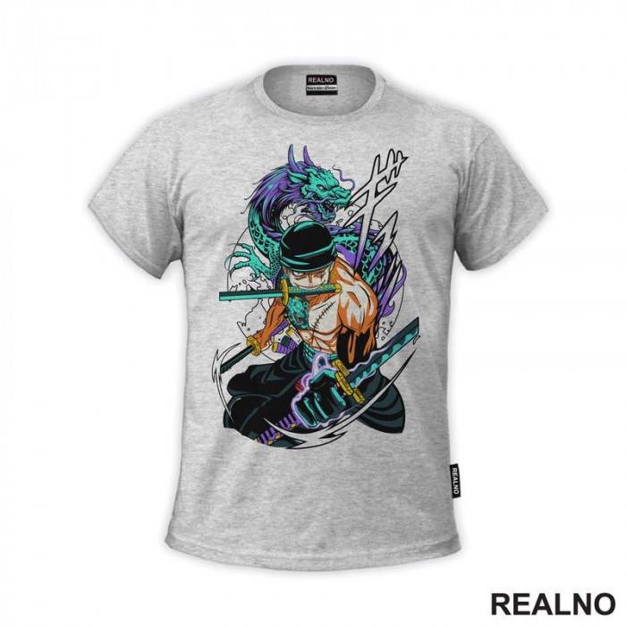 Dragon - Roronoa Zoro - One Piece - Majica