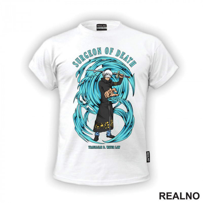 Trafalgar D. Water Law - Blue - One Piece - Majica