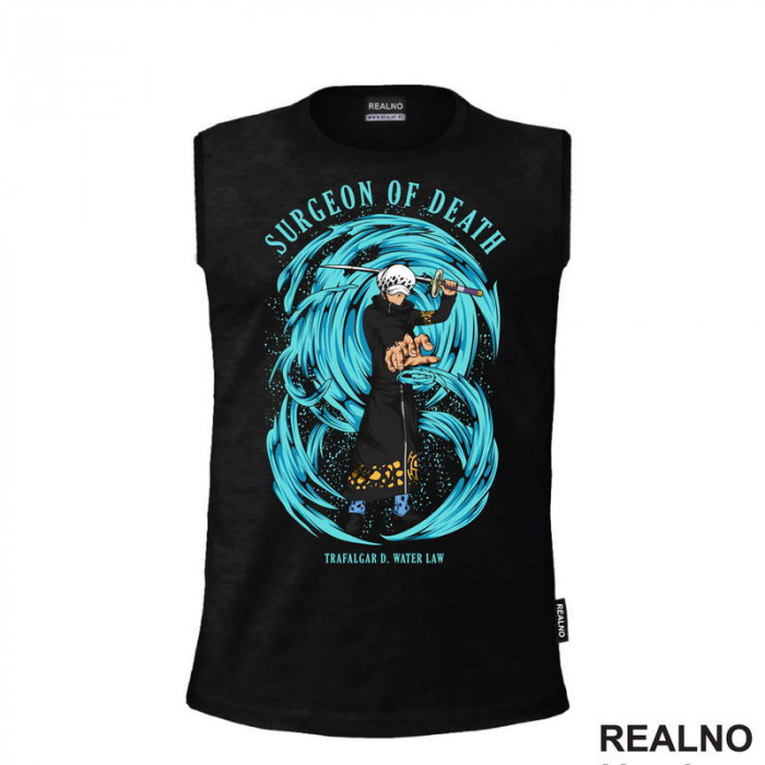 Trafalgar D. Water Law - Blue - One Piece - Majica