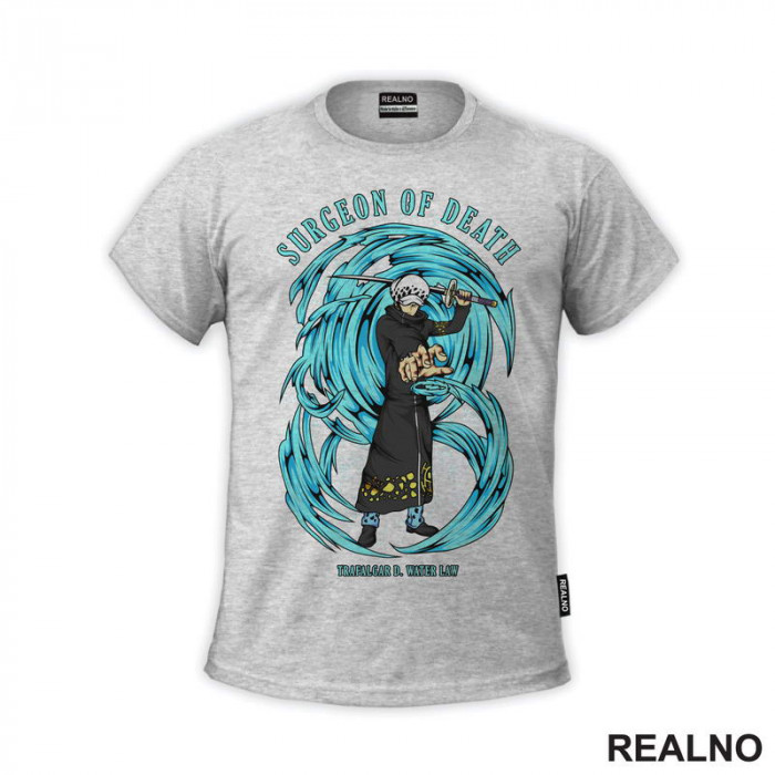 Trafalgar D. Water Law - Blue - One Piece - Majica