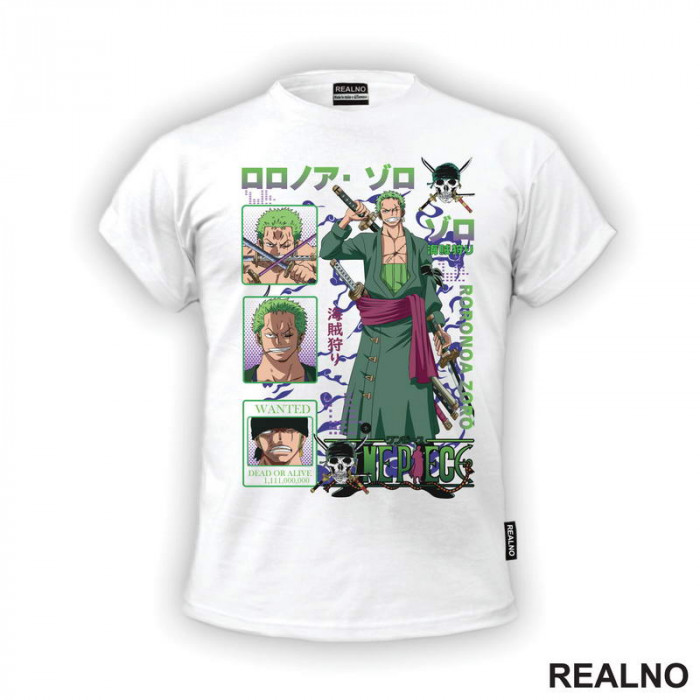 Zoro - Dots - One Piece - Majica