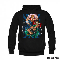 Doflamingo, Trafalgar D. Water Law, Luffy And Zoro - One Piece - Duks Doflamingo, Trafalgar D. Water Law, Luffy And Zoro - One Piece - Duks