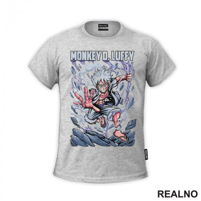 Monkey D. Luffy - Drawing - One Piece - Majica Monkey D. Luffy - Drawing - One Piece - Majica