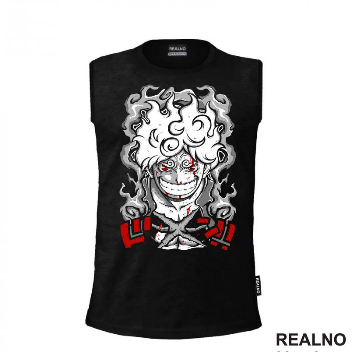 Sun God Nika - Luffy - Red - One Piece - Majica Sun God Nika - Luffy - Red - One Piece - Majica