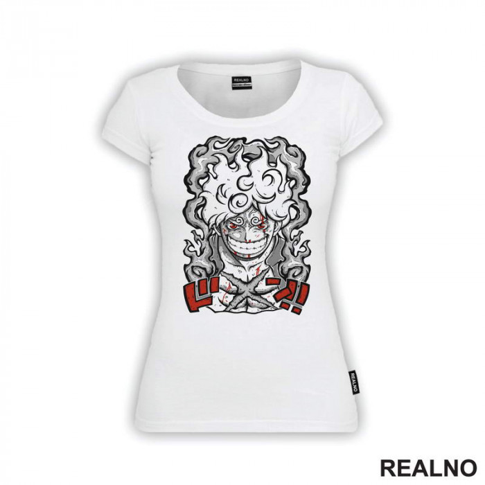 Sun God Nika - Luffy - Red - One Piece - Majica Sun God Nika - Luffy - Red - One Piece - Majica