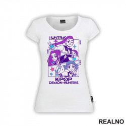 Rumi, Mira And Zoey - Lines - Huntrix - Kpop Demon Hunters - Majica