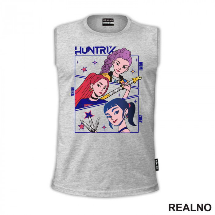 Rumi, Mira And Zoey - Smiles - Huntrix - Kpop Demon Hunters - Majica Rumi, Mira And Zoey - Smiles - Huntrix - Kpop Demon Hunters - Majica