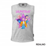 Rumi, Mira And Zoey - Purple Stars - Huntrix - Kpop Demon Hunters - Majica Rumi, Mira And Zoey - Purple Stars - Huntrix - Kpop Demon Hunters - Majica