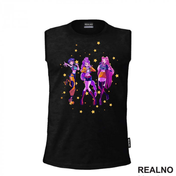 Rumi, Mira And Zoey - Performance - Huntrix - Kpop Demon Hunters - Majica Rumi, Mira And Zoey - Performance - Huntrix - Kpop Demon Hunters - Majica