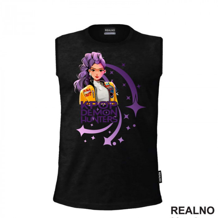 Rumi - Purple - Huntrix - Kpop Demon Hunters - Majica Rumi - Purple - Huntrix - Kpop Demon Hunters - Majica