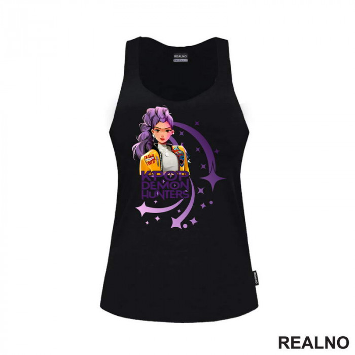 Rumi - Purple - Huntrix - Kpop Demon Hunters - Majica Rumi - Purple - Huntrix - Kpop Demon Hunters - Majica