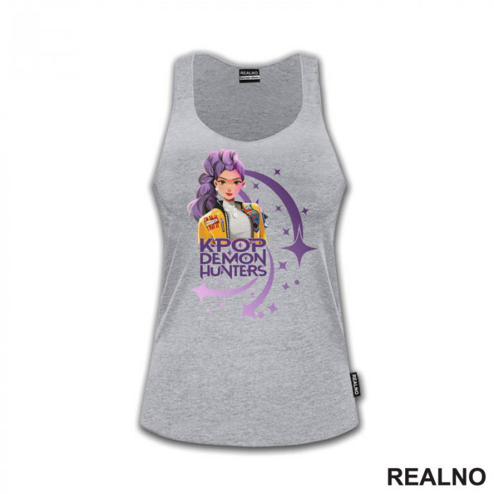 Rumi - Purple - Huntrix - Kpop Demon Hunters - Majica Rumi - Purple - Huntrix - Kpop Demon Hunters - Majica
