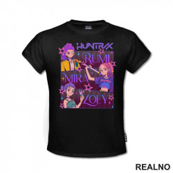 Rumi, Mira And Zoey - Faces - Huntrix - Kpop Demon Hunters - Majica