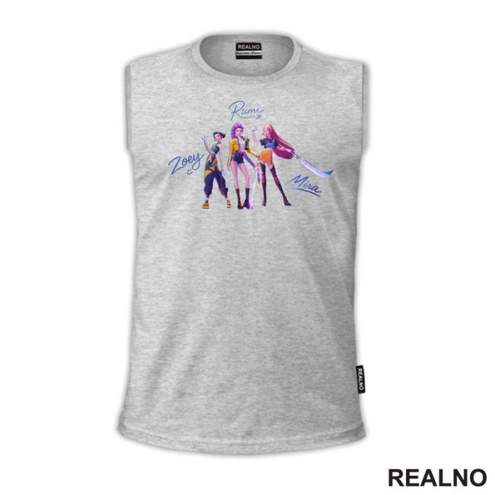 Rumi, Mira And Zoey - Signature - Huntrix - Kpop Demon Hunters - Majica Rumi, Mira And Zoey - Signature - Huntrix - Kpop Demon Hunters - Majica