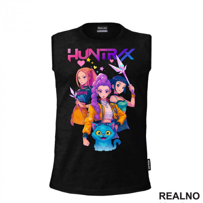 Rumi, Mira,Zoey And Derpy - Huntrix Logo - Kpop Demon Hunters - Majica Rumi, Mira,Zoey And Derpy - Huntrix Logo - Kpop Demon Hunters - Majica