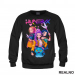 Rumi, Mira,Zoey And Derpy - Huntrix Logo - Kpop Demon Hunters - Duks Rumi, Mira,Zoey And Derpy - Huntrix Logo - Kpop Demon Hunters - Duks