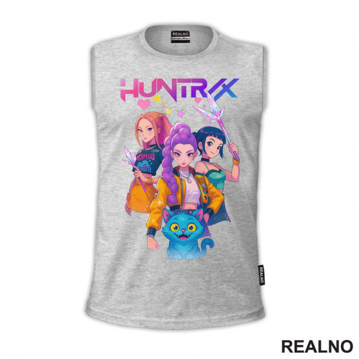 Rumi, Mira,Zoey And Derpy - Huntrix Logo - Kpop Demon Hunters - Majica Rumi, Mira,Zoey And Derpy - Huntrix Logo - Kpop Demon Hunters - Majica
