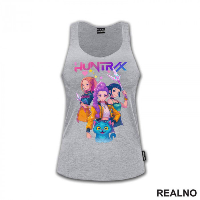 Rumi, Mira,Zoey And Derpy - Huntrix Logo - Kpop Demon Hunters - Majica Rumi, Mira,Zoey And Derpy - Huntrix Logo - Kpop Demon Hunters - Majica