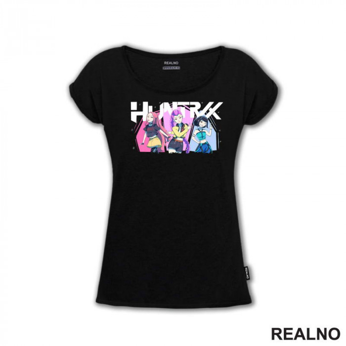 Rumi, Mira And Zoey - Hands - Huntrix Logo - Kpop Demon Hunters - Majica Rumi, Mira And Zoey - Hands - Huntrix Logo - Kpop Demon Hunters - Majica
