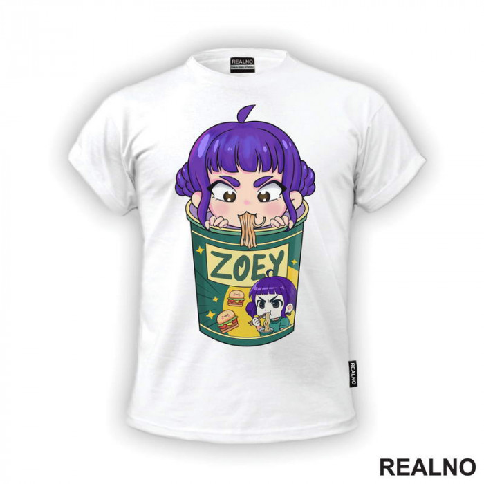 Zoey - Ramen - Huntrix - Kpop Demon Hunters - Majica Zoey - Ramen - Huntrix - Kpop Demon Hunters - Majica