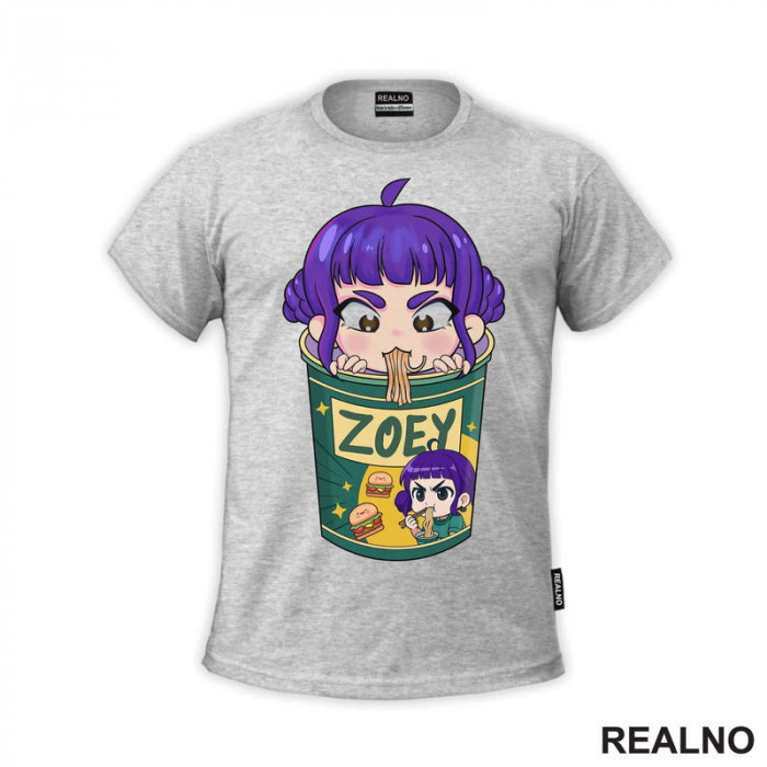 Zoey - Ramen - Huntrix - Kpop Demon Hunters - Majica Zoey - Ramen - Huntrix - Kpop Demon Hunters - Majica