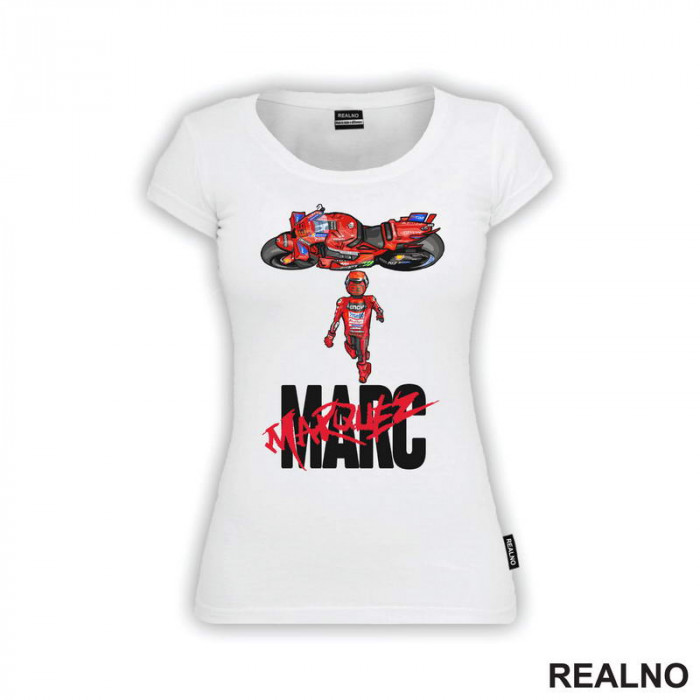 Marc Marquez With His Motor - Ducati - 93 - MotoGP - Sport - Majica Marc Marquez With His Motor - Ducati - 93 - MotoGP - Sport - Majica