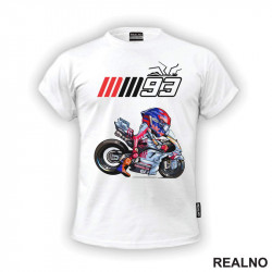 Marc Marquez With Logo - Ducati - 93 - MotoGP - Sport - Majica