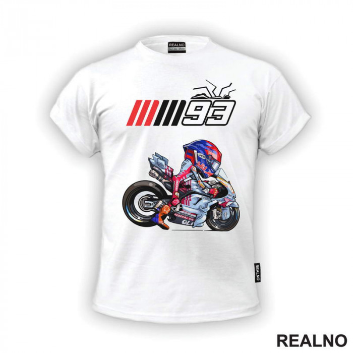 Marc Marquez With Logo - Ducati - 93 - MotoGP - Sport - Majica Marc Marquez With Logo - Ducati - 93 - MotoGP - Sport - Majica