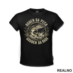 Rodjen Da Peca Osudjen Da Radi - Štuka i Udica - Pecanje - Fishing - Majica