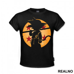 Shadow In Front Of The Dragon Ball - Goku - Dragon Ball - Majica