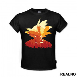 Double Exposure In My Head - Goku - Dragon Ball - Majica