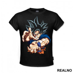 OUTLET - Crna dečija majica veličine 6 - Goku OUTLET - Crna dečija majica veličine 6 - Goku