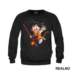 Goku With A Red Rod - Dragon Ball - Duks