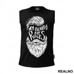 My Beard My Rules Face - Brada - Majica