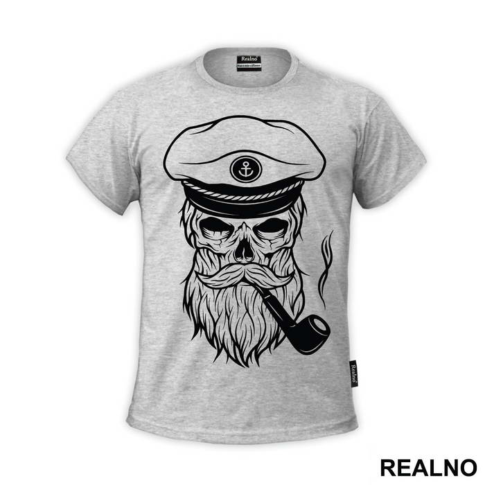 Bearded Captain Skull - Brada - Beard - Majica