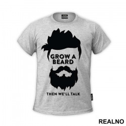 OUTLET - Siva muška majica veličine XL - Brada