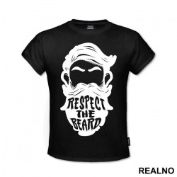 Respect The Beard Face - Brada - Majica