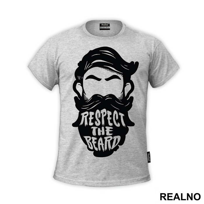 Respect The Beard Face - Brada - Majica