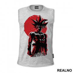 Red Moon Ready To Fight - Goku - Dragon Ball - Majica