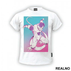 Frieza Colorful Background - Goku - Dragon Ball - Majica