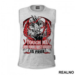 Touch Me And Your First Lesson Is Free - Goku - Dragon Ball - Majica