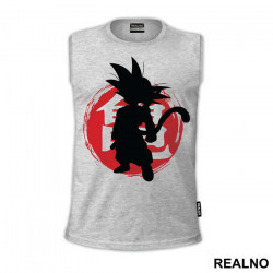 Logo In Red Circle - Goku - Dragon Ball - Majica