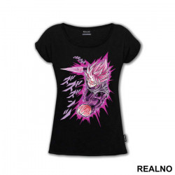 OUTLET - Crna ženska majica veličine XS - Goku