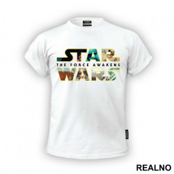 The Force Awakens - Logo - Star Wars - Majica