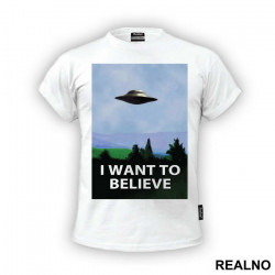 I Want To Believe - Blue -The X Files - Majica