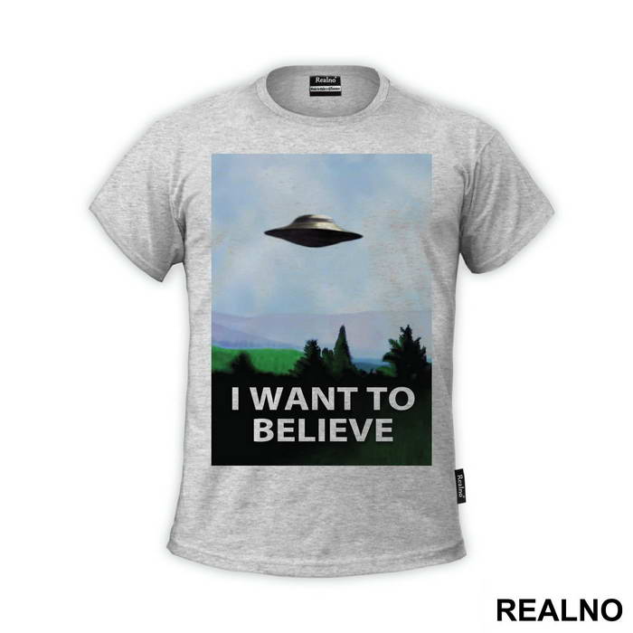 I Want To Believe - Blue -The X Files - Majica