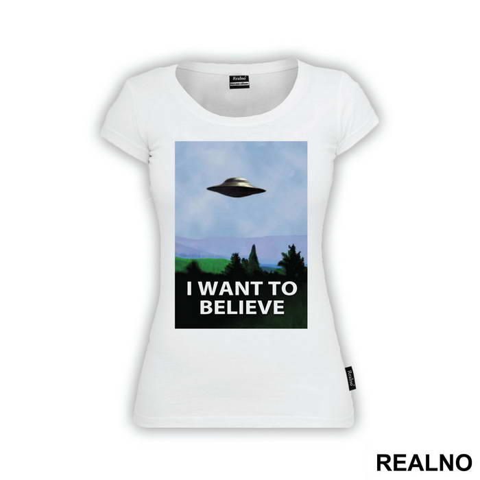 I Want To Believe - Blue -The X Files - Majica