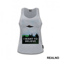 I Want To Believe - Blue -The X Files - Majica