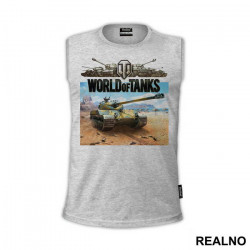 Desert With Logo - World Of Tanks - WOT - Majica