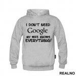 I Don't Need Google My Wife Knows Everything - Ljubav - Duks